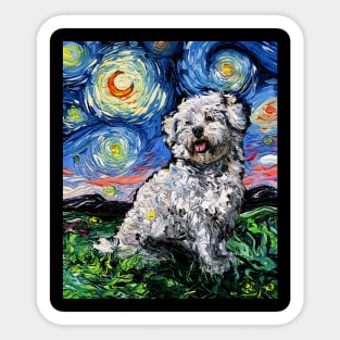 Coton de Tulear Night Sticker